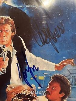 Star Wars Cast Autographe Signé Retour De L'affiche Jedi