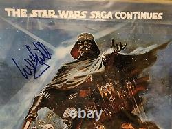 Star Wars Cast Signed Autograph Empire Strikes Retour Affiche Authentifiée
