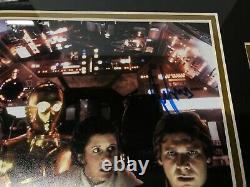 Star Wars Cast X3 Signé À La Main 8x10 Photo Framed Avec Coa Mayhew Fisher Ford