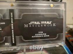 Star Wars Masterwork 2020 Autograph Quadruple Book! Le Casting Mandalorien! 2/2