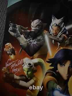 Star Wars Rebels Signé 16x24, Prince Jr, Blum, Sircar, Marshall Cast Signé