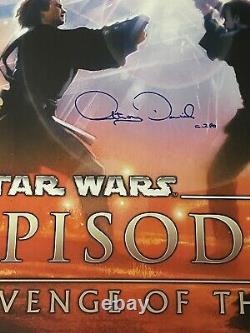 Star Wars Revenge De La Distribution Sith Signé 27x40 Original Ds Affiche Bas Loa