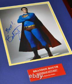 Superman Signé Autographes Christoper Reeve, Cavill, Welling, Caïn, Routh + Cape