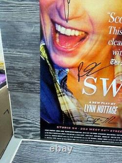 Sweat, Affiche signée par le casting, Studio 54, Lynn Nottage, Carte d'affichage/poster de Broadway