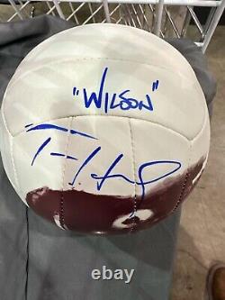 TOM HANKS a signé Cast Away Wilson Volleyball JSA holo et coa fed ex