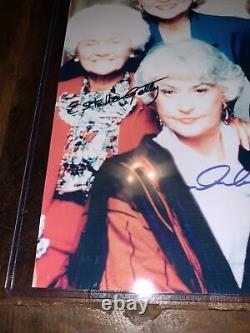 The Golden Girls Cast Signed Autographié Photo With Coa Plastic Sleeve Idol Images