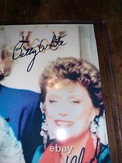 The Golden Girls Cast Signed Autographié Photo With Coa Plastic Sleeve Idol Images