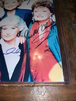 The Golden Girls Cast Signed Autographié Photo With Coa Plastic Sleeve Idol Images