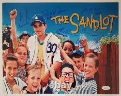 The Sandlot Signed 11x14 Original Cast Private Signing Jsa 8 Signatures On Sale