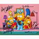 The Simpsons Cast By 5 (79952) Autographié En Personne 8x10 Avec Coa