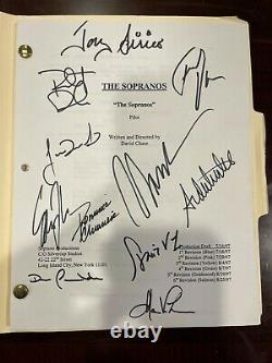 The Sopranos 11 Cast Members Signé Afficher Script 82 Pages Beckett Authenticité