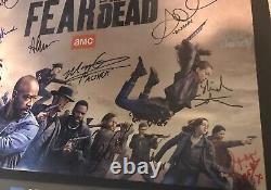 The Walking Dead Sdcc Cast Autograph Signé Affiche 13 Signatures Original