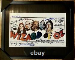 The Wizard Of Oz Custom Framed Movie Print Poster Signé Autographié + Coa