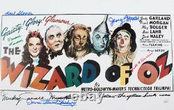 The Wizard Of Oz Custom Framed Movie Print Poster Signé Autographié + Coa