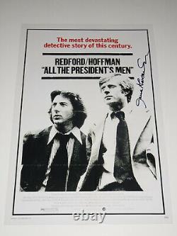 Tous les hommes du président Cast Signé Autographié X2 12x18 Affiche Photo Hoffman +