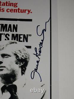 Tous les hommes du président Cast Signé Autographié X2 12x18 Affiche Photo Hoffman +