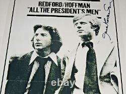 Tous les hommes du président Cast Signé Autographié X2 12x18 Affiche Photo Hoffman +