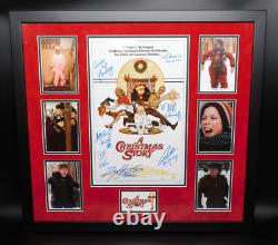 Une histoire de Noël Cast Signé 11x17 Photo x6 Schwartz Billingsly Flick JSA COA R