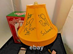 Une lampe de jambe de l'histoire de Noël signée par le casting de 6 Billingsley Schwartz Ward Robb JSA
