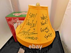 Une lampe de jambe de l'histoire de Noël signée par le casting de 6 Billingsley Schwartz Ward Robb JSA