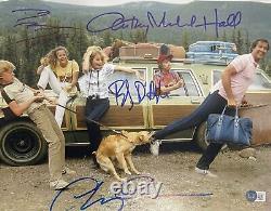 Vacances National Lampoon Cast Photo 11x14 Autographiée 4 Signatures. Beckett 40862