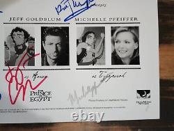 Val Kilmer Signé Photo Cast Signé Prince D'egypte Promo Michelle Pfeiffer Coa