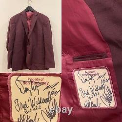 Veste Promo Ron Burgundy Signée Anchorman Will Ferrell Paul Rudd Autographe