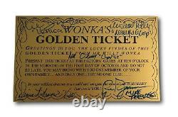 Willy Wonka All Kids X5 Signé Encadré Golden Ticket Jsa Coa Autograph Movie Cast