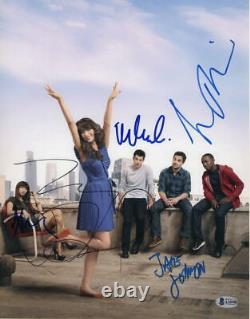 Zooey Deschhanel, Jake Johnson +3 Cast Signed Autograph New Girl 11x14 Photo
